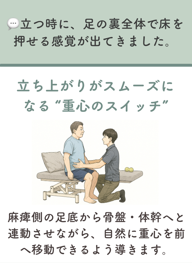 セラピー内容1:姿勢調整と感覚入力の最適化