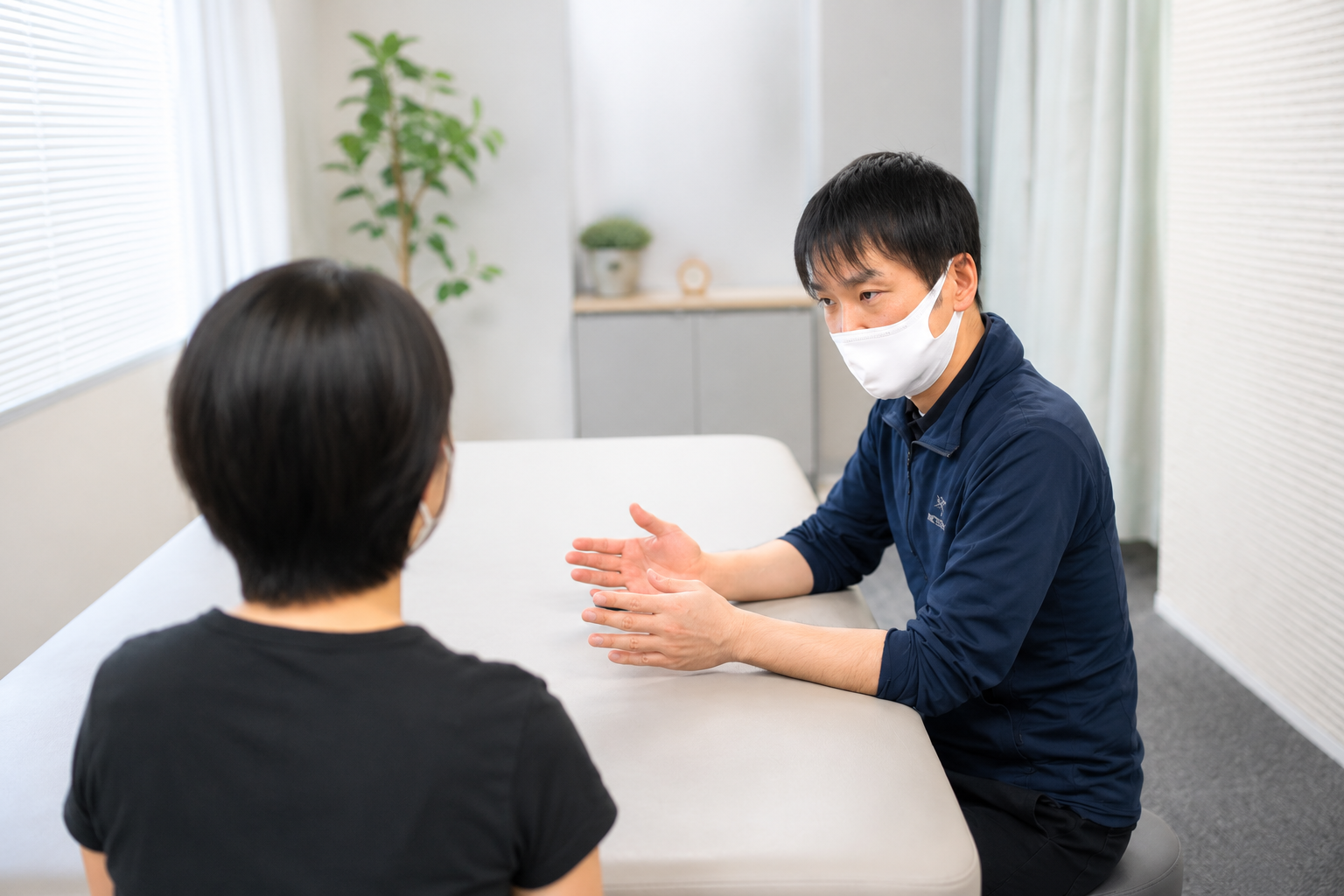 STROKE LABでの無料相談の様子