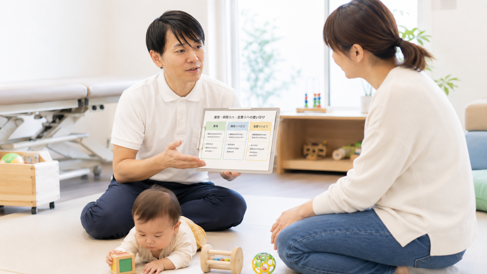 療育・病院リハ・自費リハの違いと使い分け｜どれを選べばいい