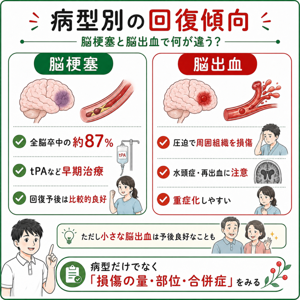 2026年版】脳卒中(脳梗塞・脳出血)の予後は？男女差は？右麻痺と左麻痺