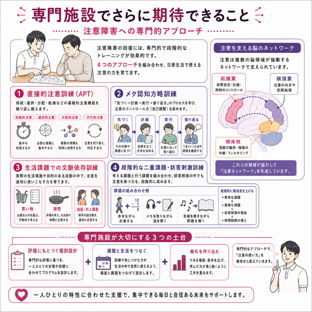 専門施設でできること