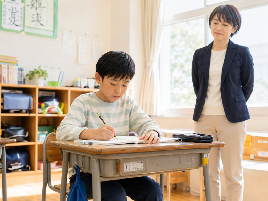教員見守り