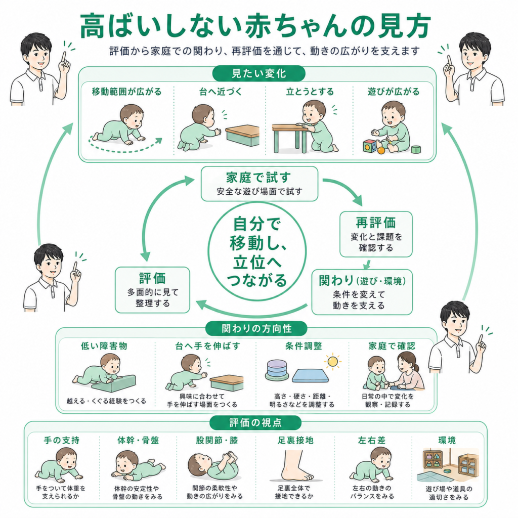 高這いしない赤ちゃんの見方