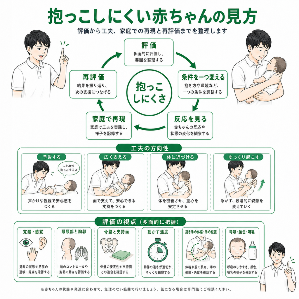 抱っこしにくい赤ちゃんの見方
