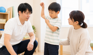 上肢挙上　家族