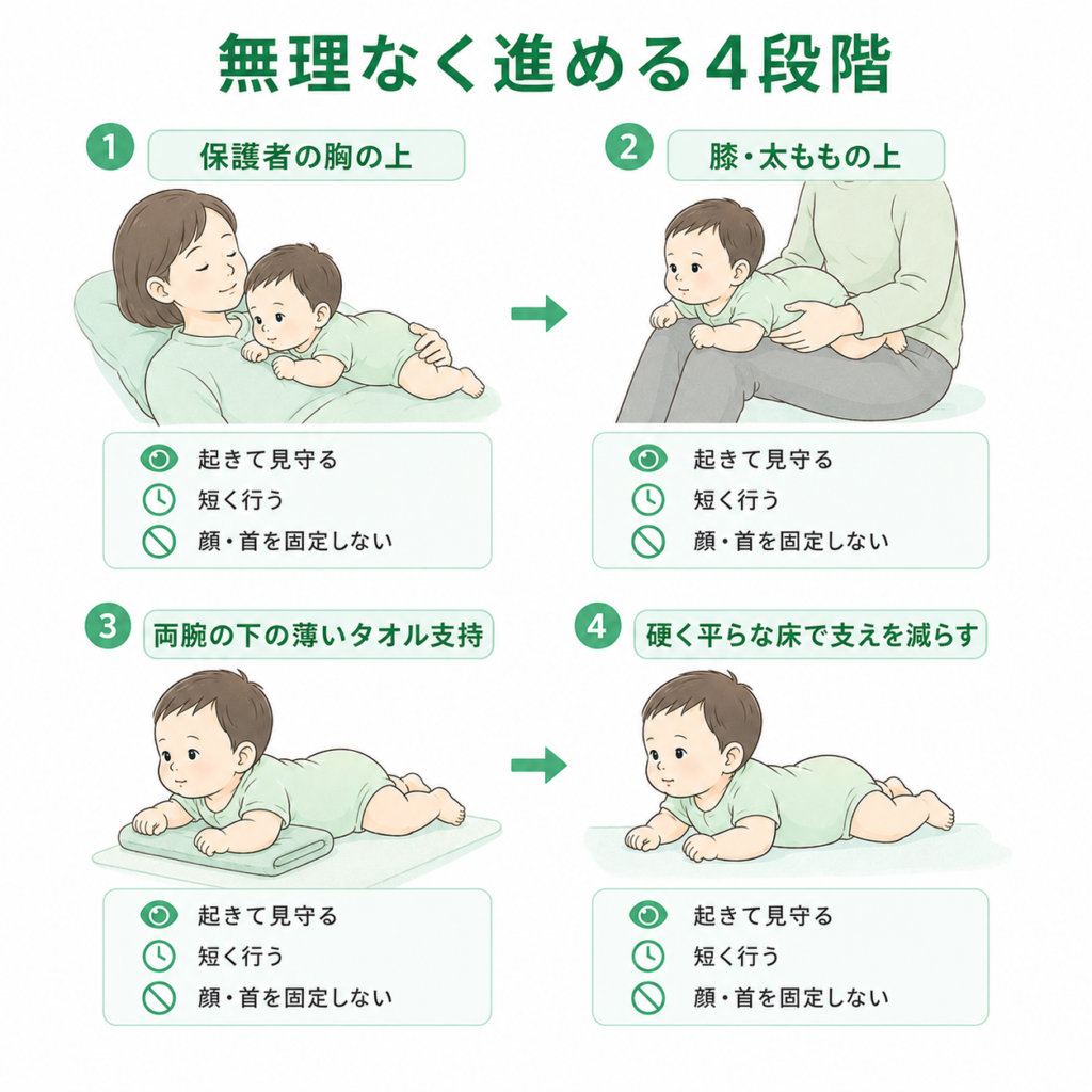 無理なく進める４段階