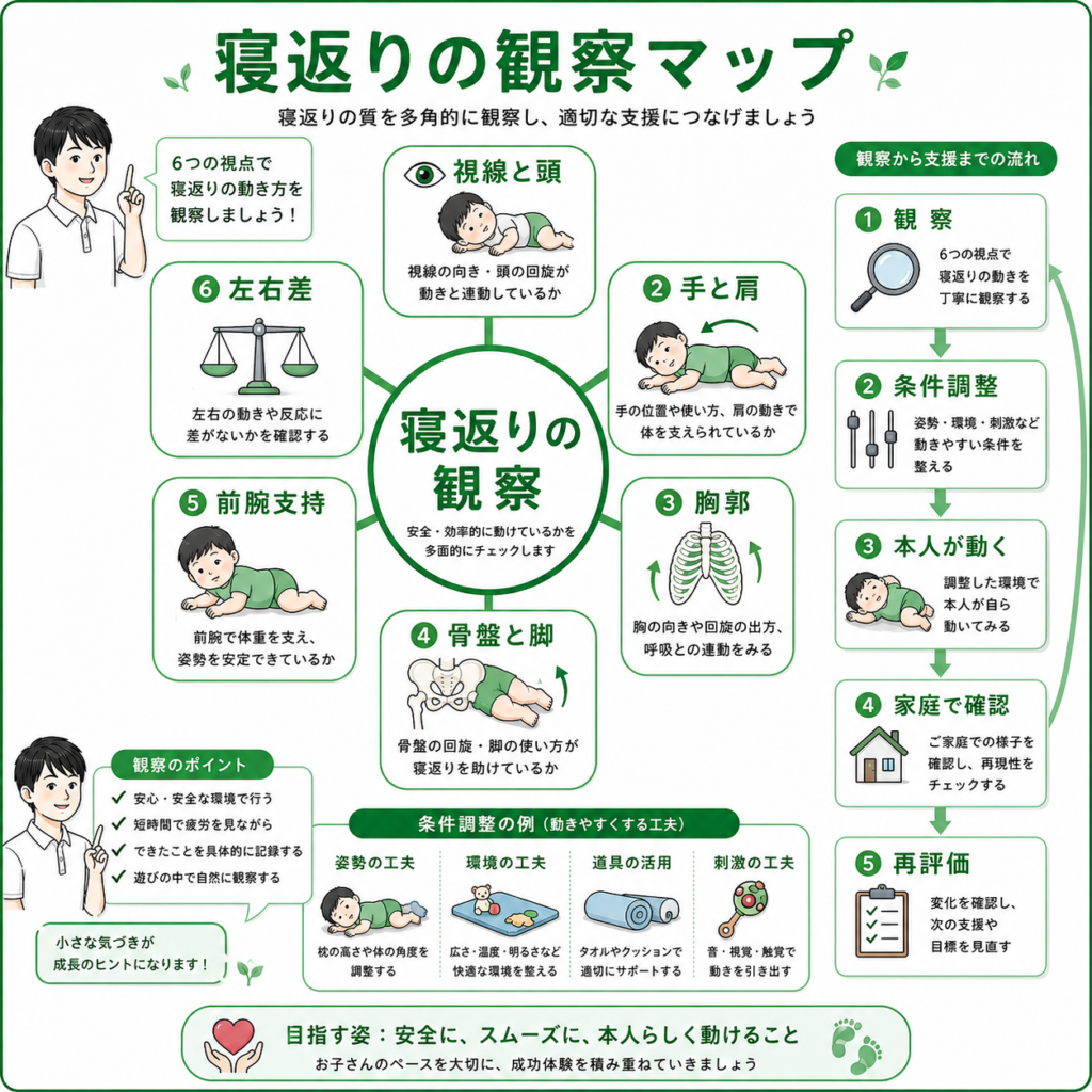 寝返りの観察マップ