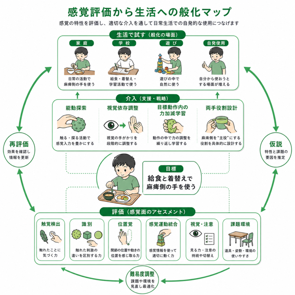 感覚評価から生活への般化マップ