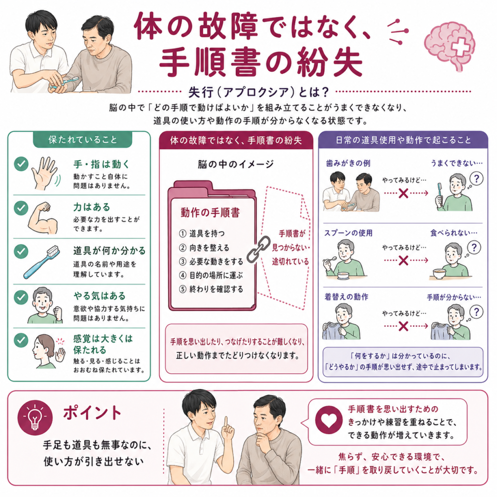 動作の手順がわからない