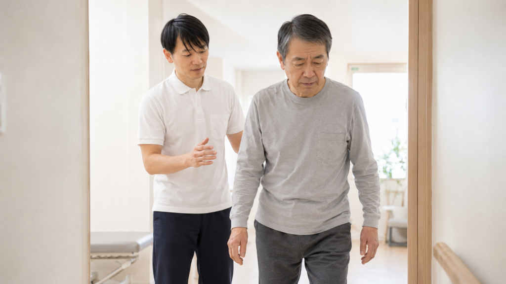 リハビリ付き添い歩行