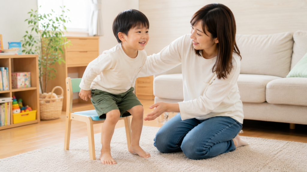 自宅での立ち上がり