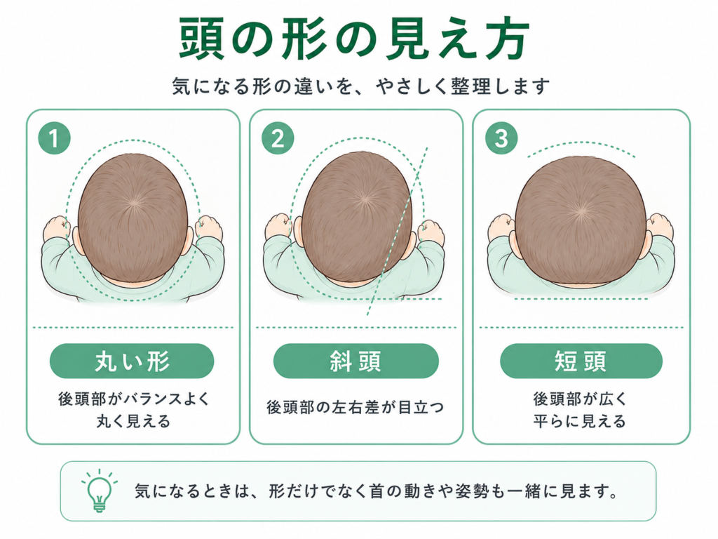 頭の形の見え方