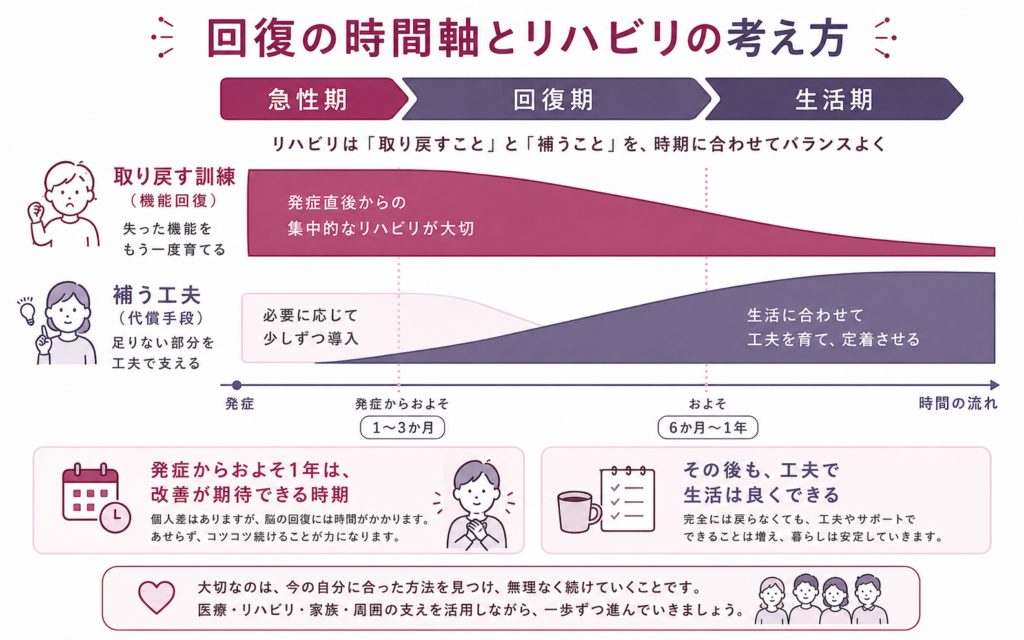 高次脳機能障害の回復軸