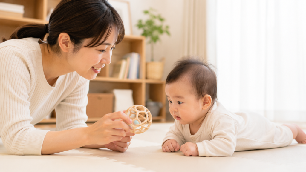 自宅でのうつ伏せの様子
