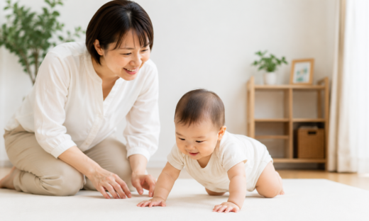 自宅での四つ這い
