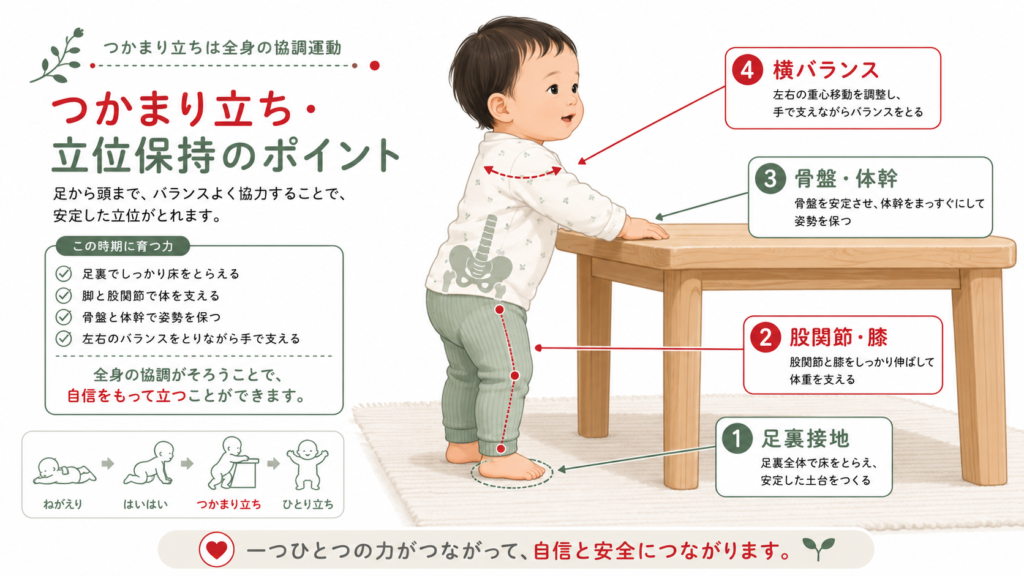 掴まり立ち