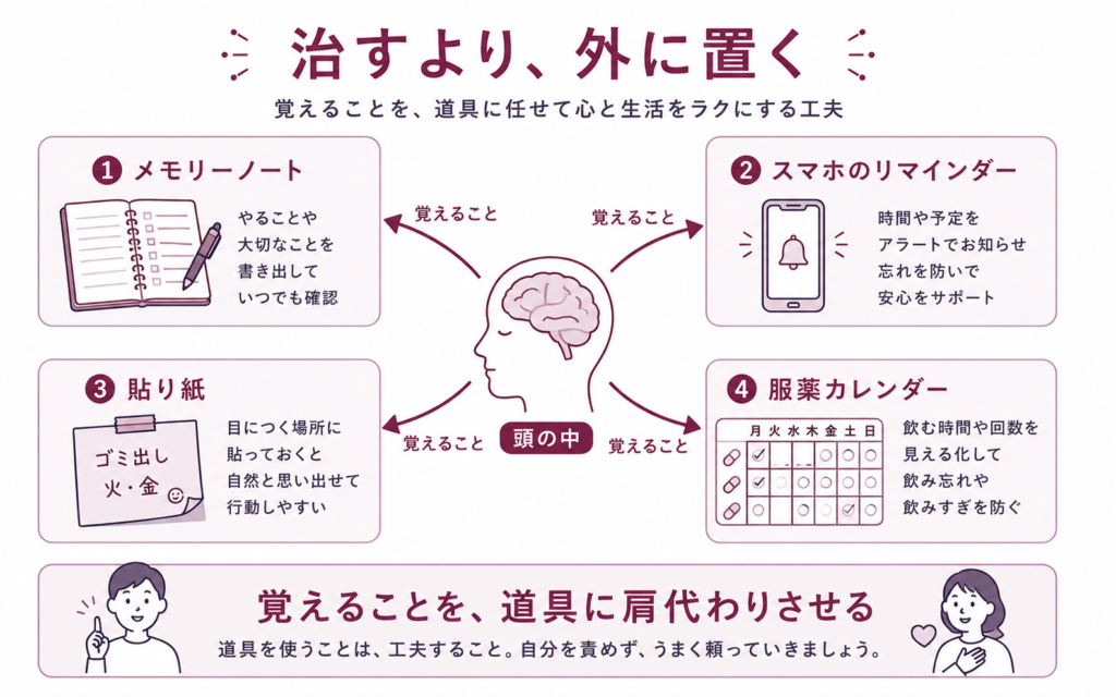 記憶障害に対する治療リハビリ