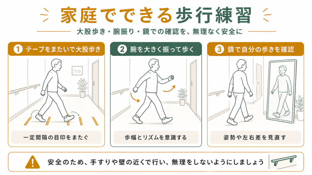 家庭でできる歩行訓練