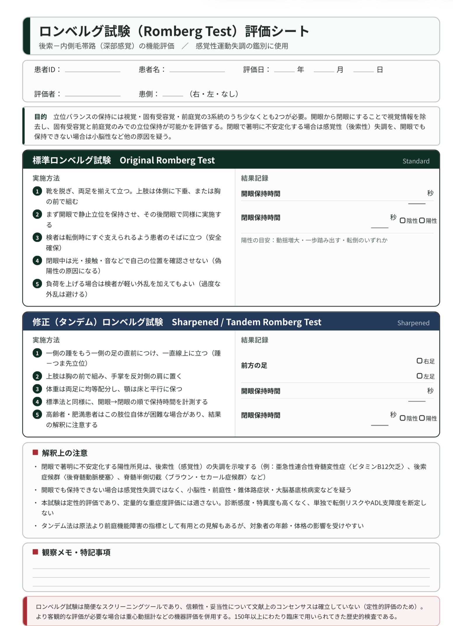 ロンベルグ完全解説PDF資料の表紙プレビュー