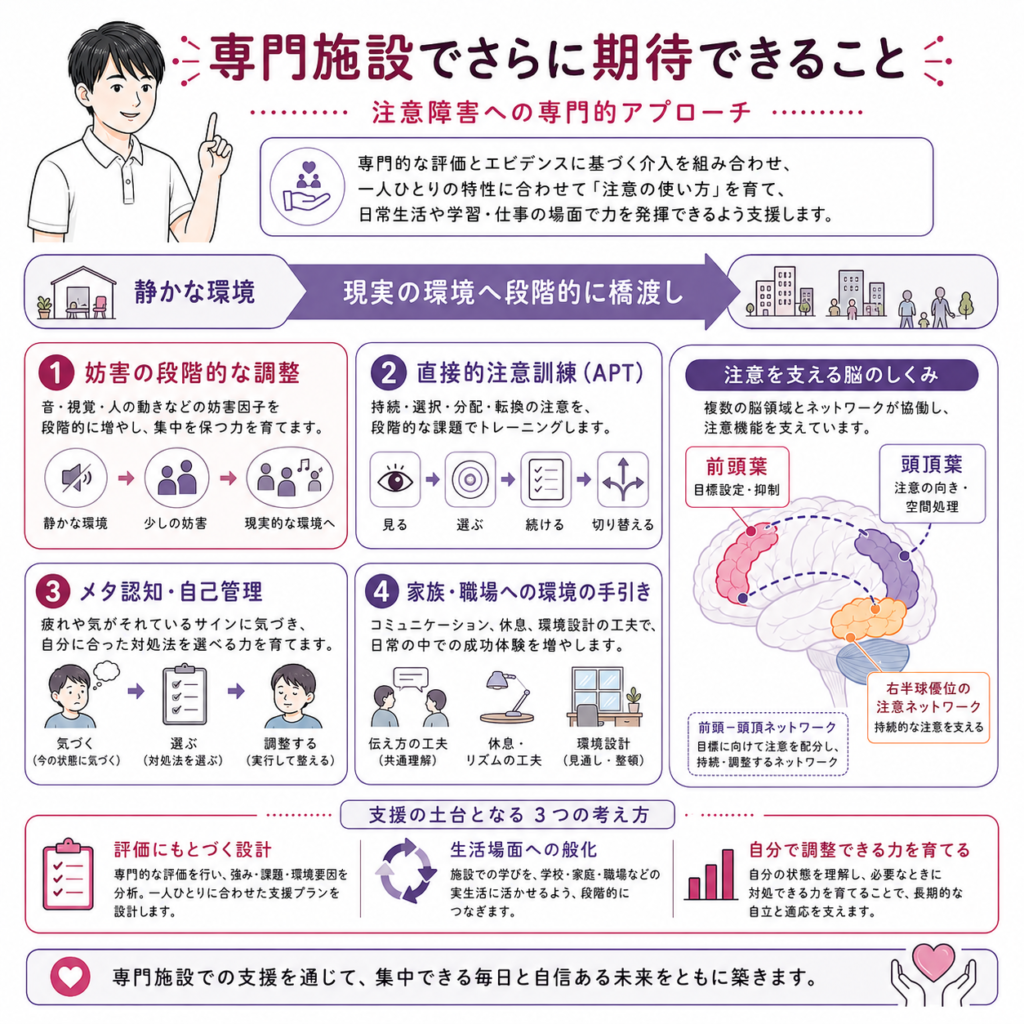 専門施設でできること