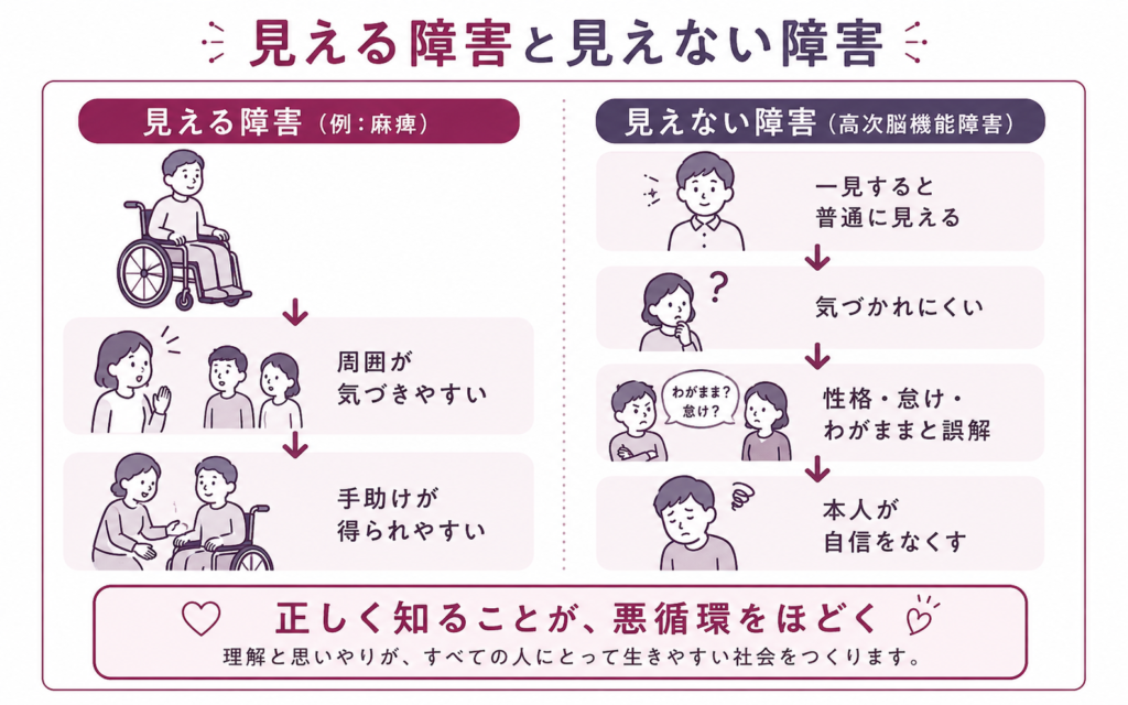 見える障害と見えない障害