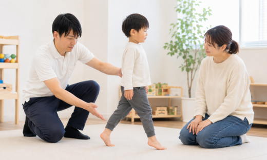 つま先歩行評価