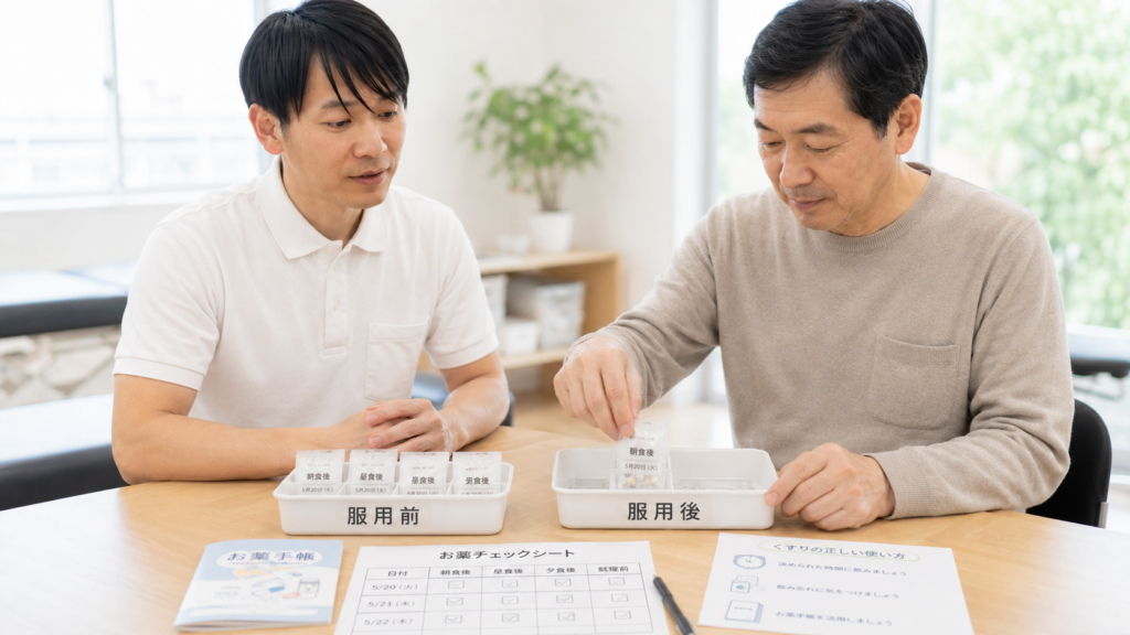 薬の飲み忘れ説明