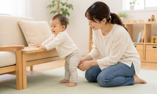 掴まり立ち