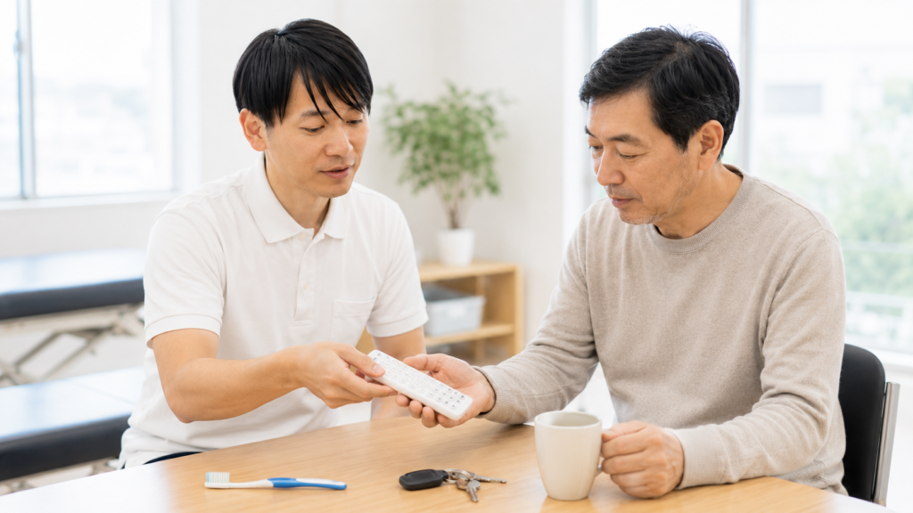 失認の説明場面