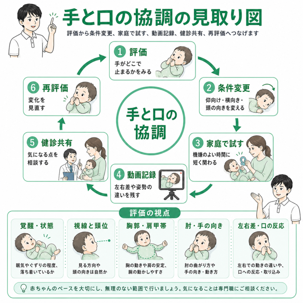 手と口の協調の見取り図