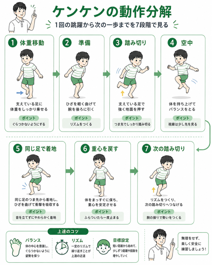 ケンケンの動作分解