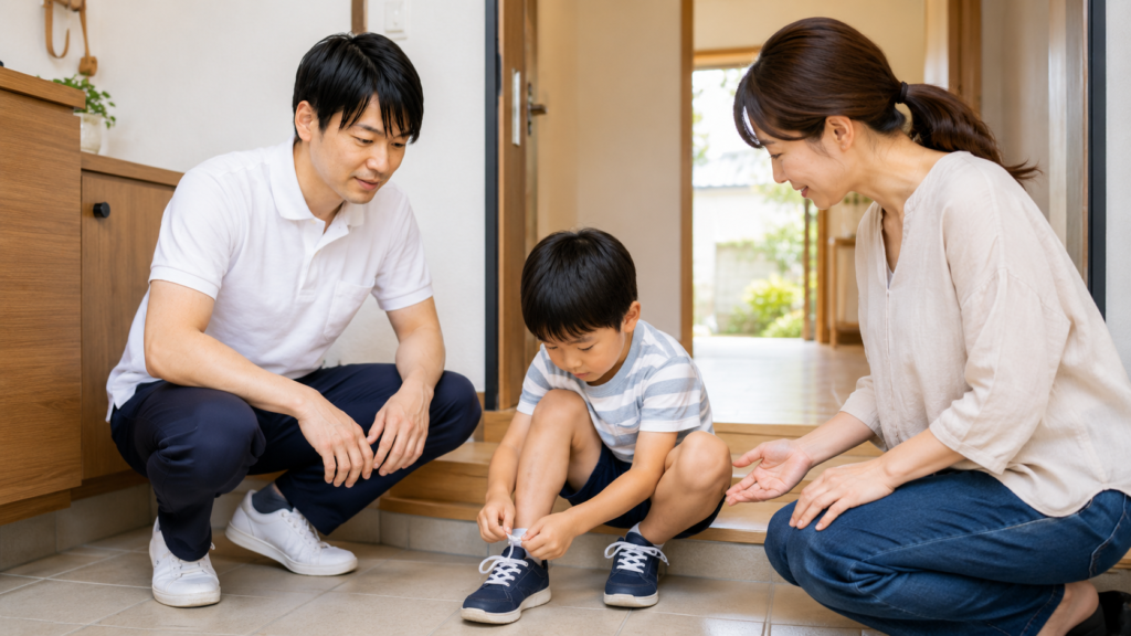 靴ひも結び