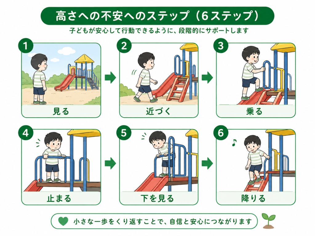 高さへの不安へのステップ