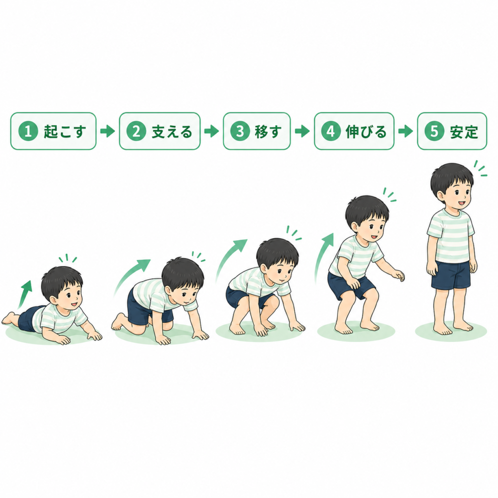 立ち上がる５つのステップ
