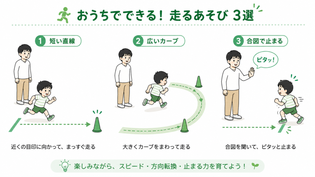 お家でできる走るあそび