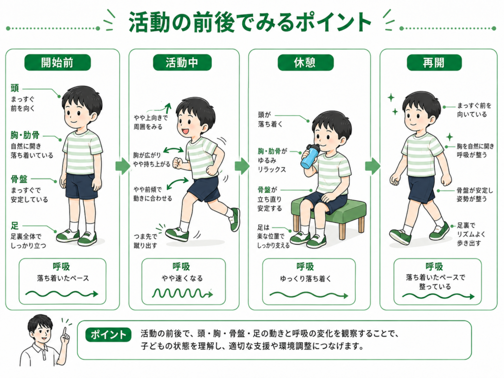 活動の前後でみるポイント
