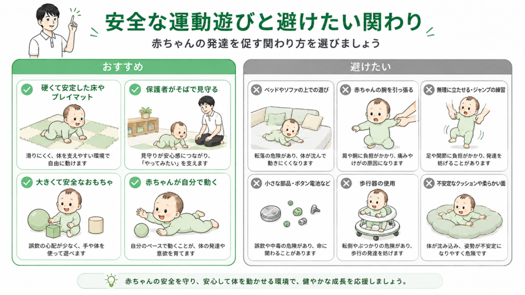 安全な運動遊びと避けたい関わり