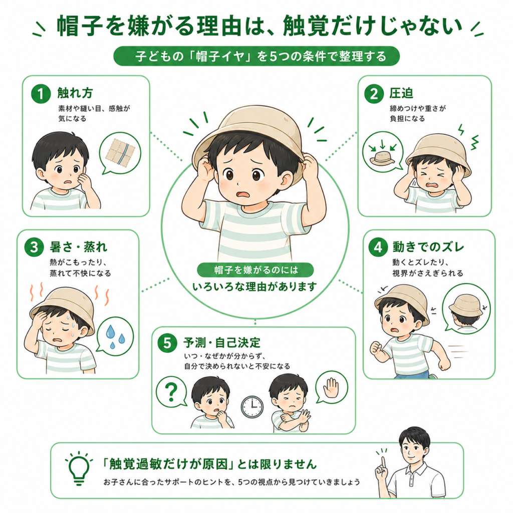帽子を嫌がる理由