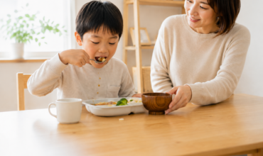 自宅での食事の様子