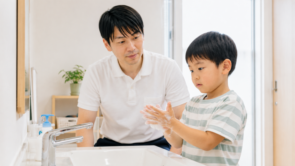 手洗い動作