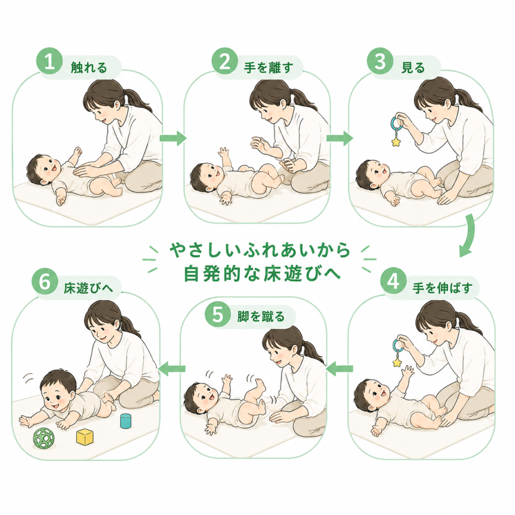 触れるから床遊びへの6段階