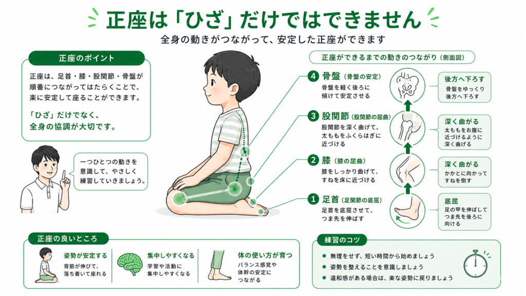 正座は膝だけではない