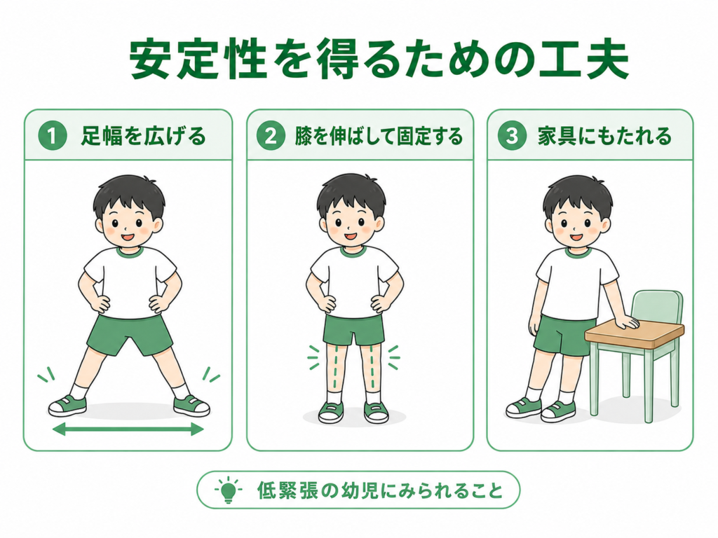 安定性を得るための工夫