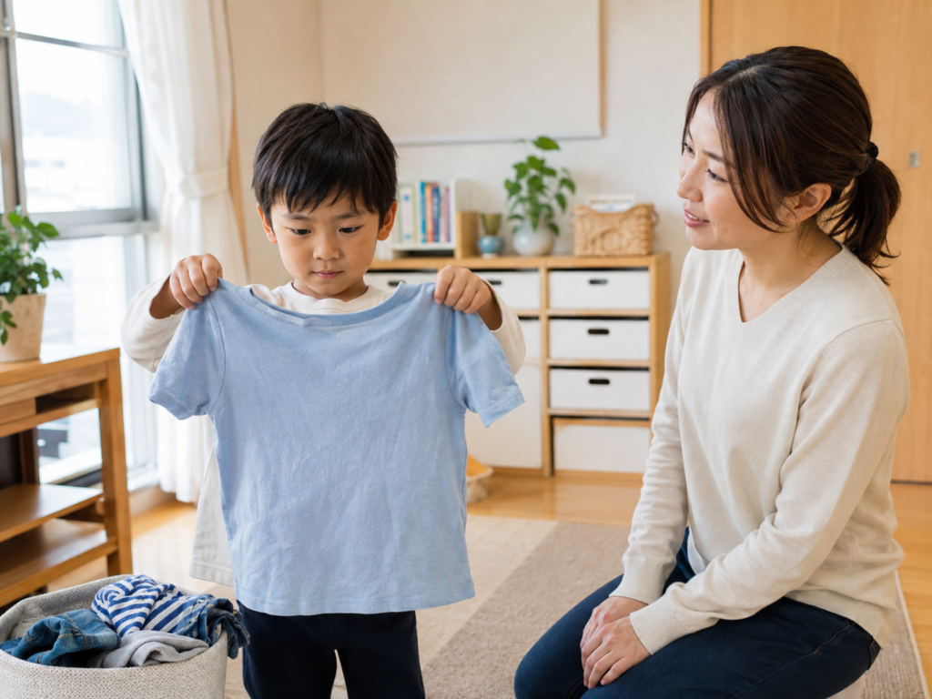 服の裏表