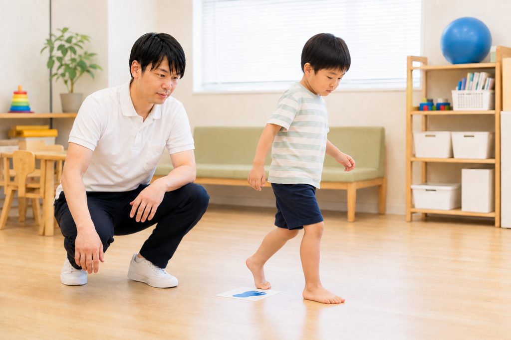 後ろ歩き