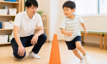 方向転換の運動場面