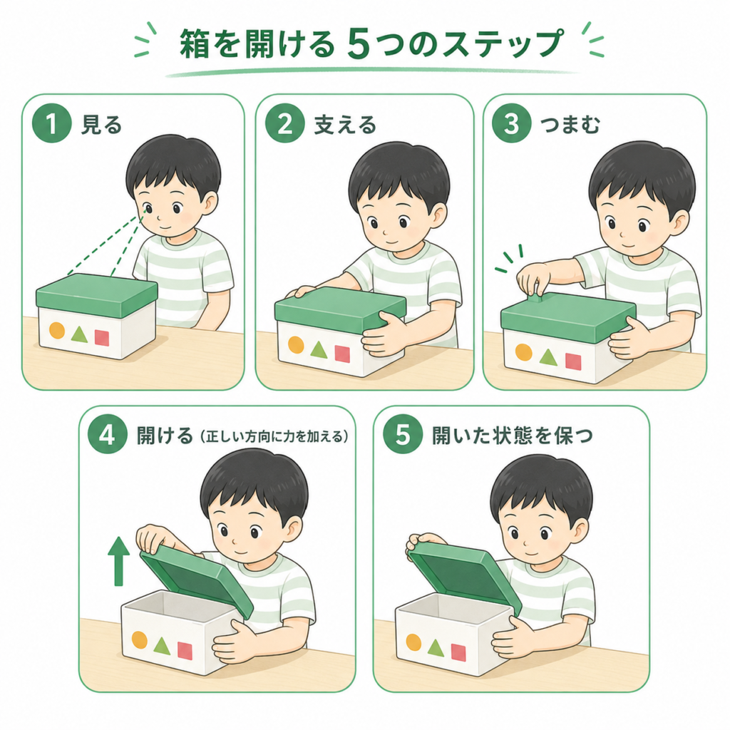 箱を開ける5つのステップ