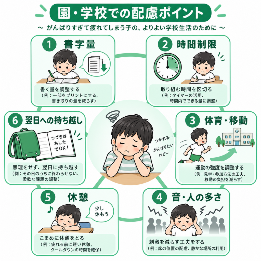学校での配慮ポイント