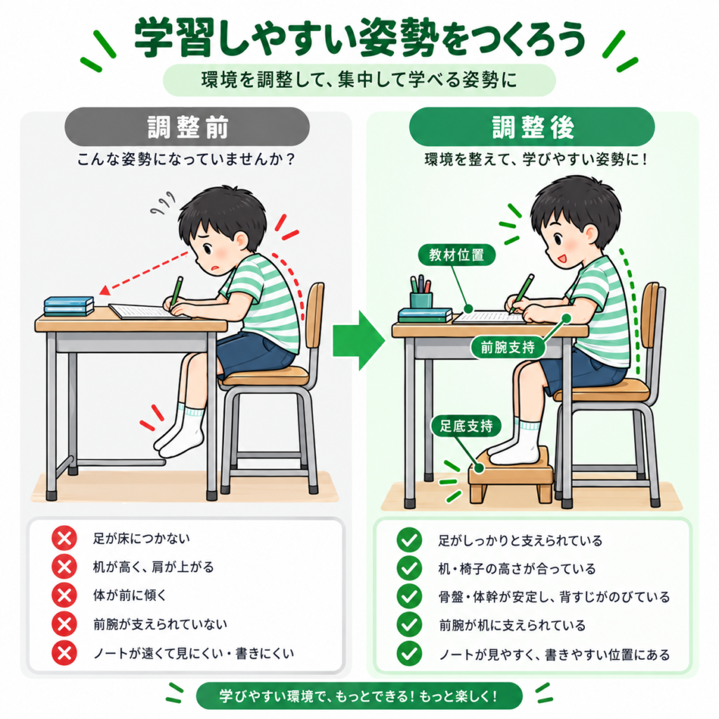 学習しやすい姿勢