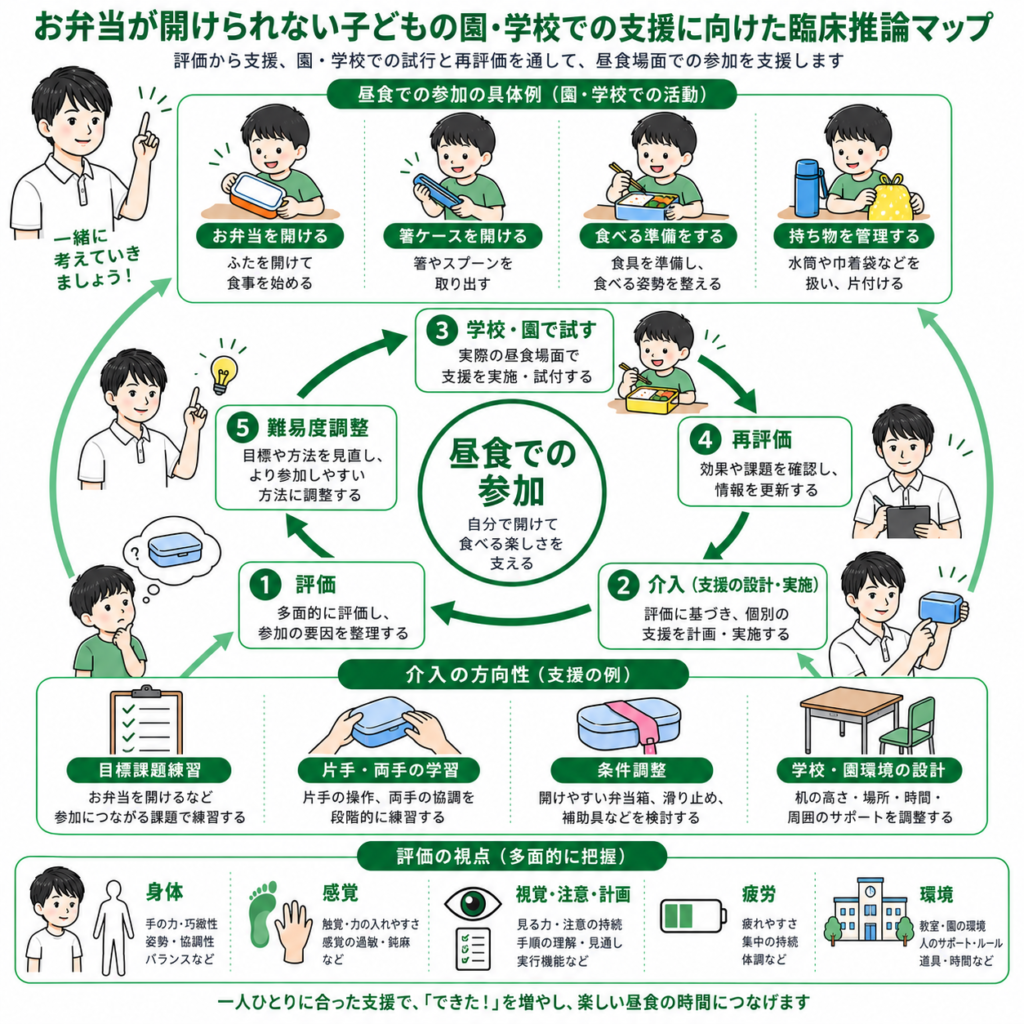 弁当箱が開けられない臨床支援マップ